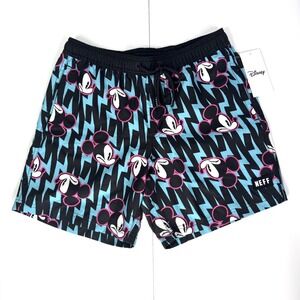 NEFF Disney Mickey Mouse Swim Board Shorts Mens Size Small